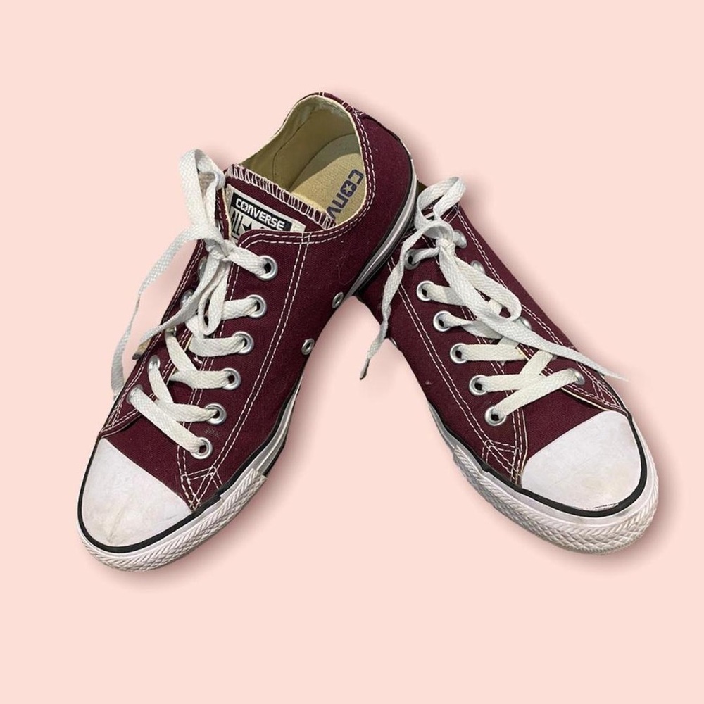Maroon Converse Low Top
